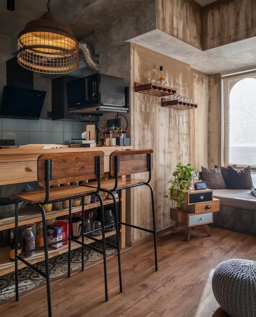 Rustic Industrial Bachelor Pad Kitchen