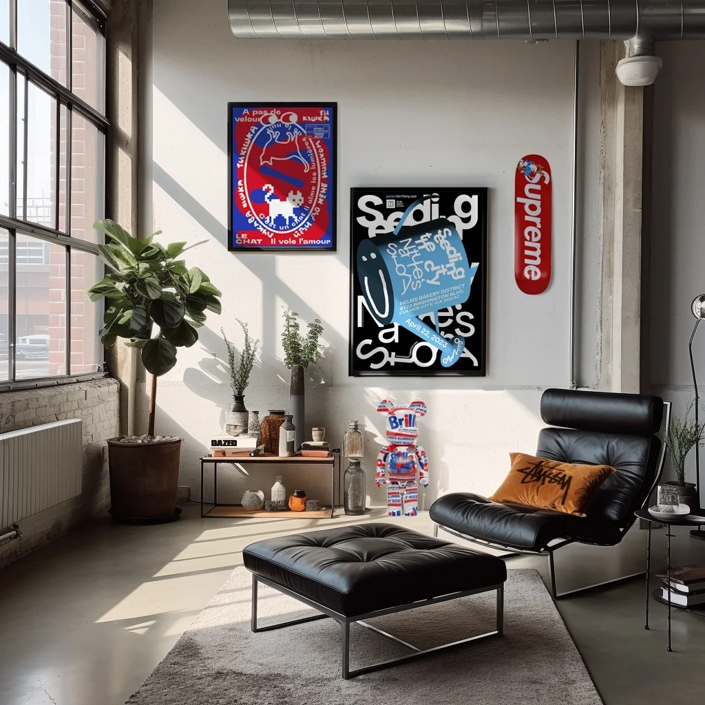 Street Art-Inspired Bachelor Pad