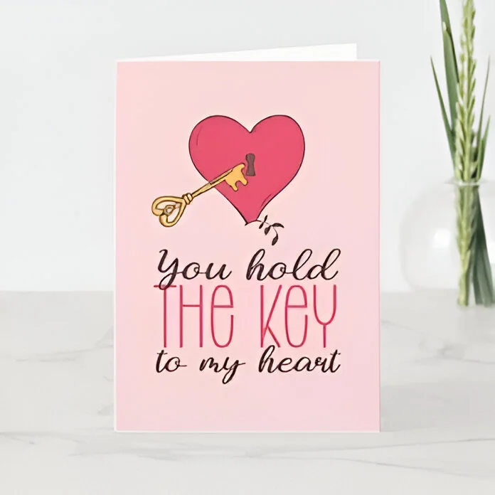 Key to My Heart Valentine's Card